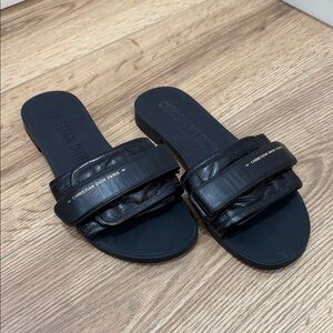 Dior Black Women's Leather Sandals 🖤